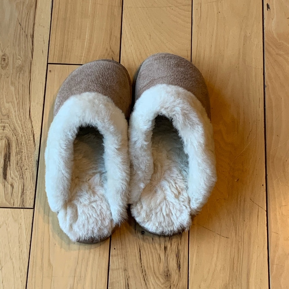 Super Cute Fur Lined Slip On House or Outdoor Shoe